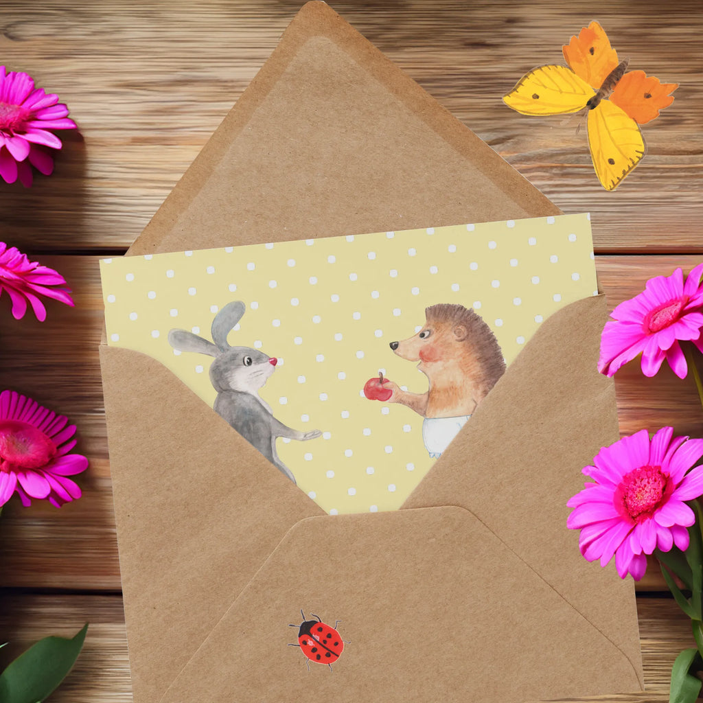 Deluxe Karte Hase Igel Geburtstagskarte, Hochwertige Klappkarte, Karte, Hochwertige Grußkarte, Grußkarte, Glückwunschkarte, Klappkarte, Hochzeitskarte, Einladungskarte, Tiermotive, Gute Laune, lustige Sprüche, Tiere, Trösten, Igel und Hase, Spruch romantisch, Trennungsschmerz, Igel, Liebeskummer Geschenk, Hase, Herzschmerz, Liebe Spruch