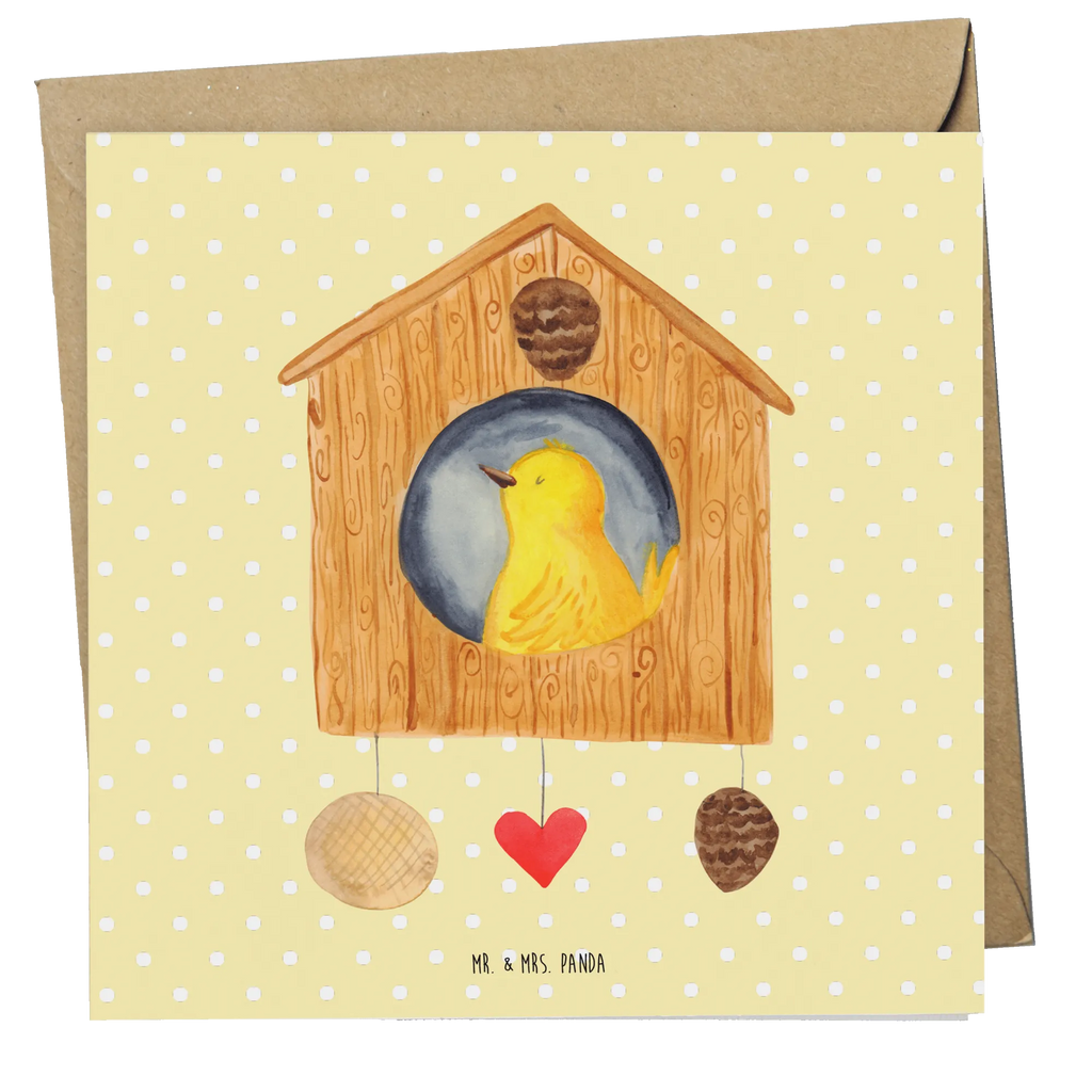 Deluxe Card birdhouse Home Hochwertige Klappkarte, Klappkarte, Glückwunschkarte, Hochwertige Grußkarte, Karte, Einladungskarte, Geburtstagskarte, Hochzeitskarte, Grußkarte, Tiermotive, Gute Laune, lustige Sprüche, Tiere, Haus, Einzug, Hausbau, Einzugsgeschenk, Home sweet Home, Geschenk, Vogelhaus, Umzug, Vogel