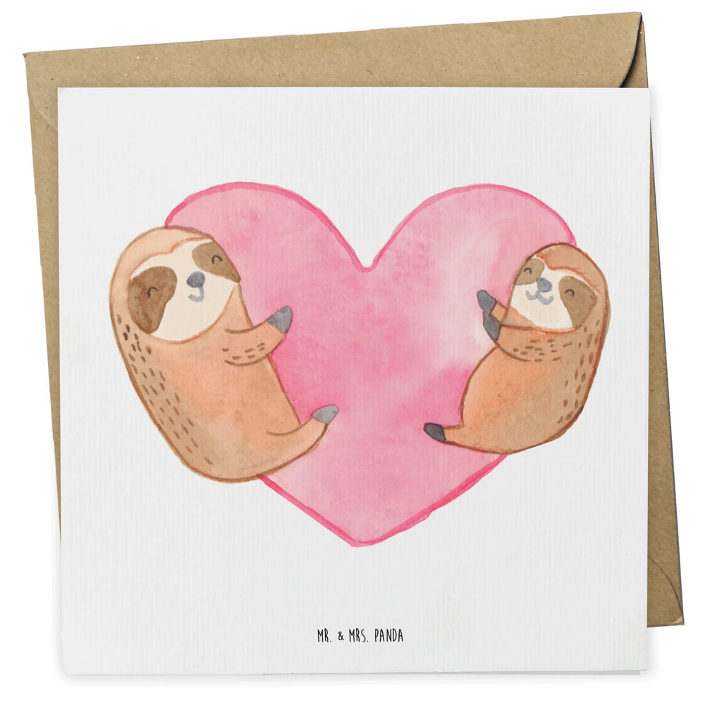 Deluxe Card sloths Heart anlasskarte, Glückwunschkarte, doppelkarte, Grußkarte, faltkarte, Klappkarte, Verlobung, Freundin, Partner, Freund, Ehemann, Ehefrau, Heiraten, Heiratsantrag, Liebe, Hocheitstag, Liebesgeschenk, Jahrestag, Hochzeitstag, Liebesbeweis, für Männer, Valentinstag, für Ehemann, Geschenk für Frauen, Mitbringsel, Geschenk für Partner, Geschenk für Freundin