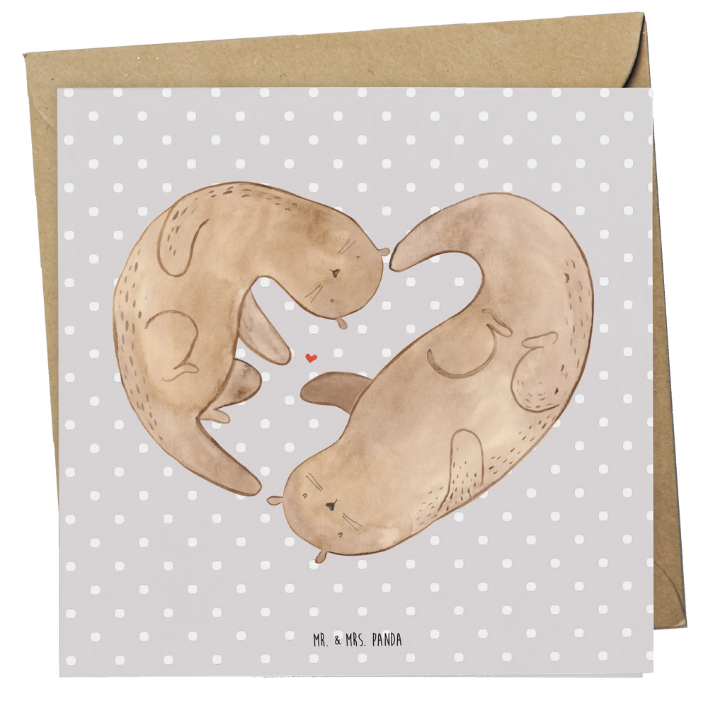 Deluxe Card otter Heart Geburtstagskarte, Hochwertige Grußkarte, Karte, Einladungskarte, Hochzeitskarte, Glückwunschkarte, Klappkarte, Grußkarte, Hochwertige Klappkarte, Otter, Fischotter, Seeotter, Liebesbeweis, Love you, Hochzeitstag, Jahrestag, Herz, Bessere Hälfte, Liebesgeschenk, Verlobung, Liebe, gemeinsames Leben