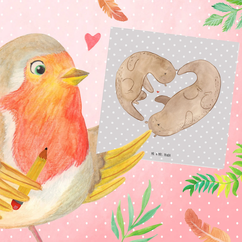 Deluxe Card otter Heart Geburtstagskarte, Hochwertige Grußkarte, Karte, Einladungskarte, Hochzeitskarte, Glückwunschkarte, Klappkarte, Grußkarte, Hochwertige Klappkarte, Otter, Fischotter, Seeotter, Liebesbeweis, Love you, Hochzeitstag, Jahrestag, Herz, Bessere Hälfte, Liebesgeschenk, Verlobung, Liebe, gemeinsames Leben