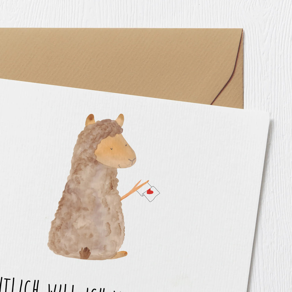 Deluxe Card alpaca banner Glückwunschkarte, anlasskarte, faltkarte, Grußkarte, Klappkarte, doppelkarte, Alpaka, Lama, Lamas, Alpakas, Liebe