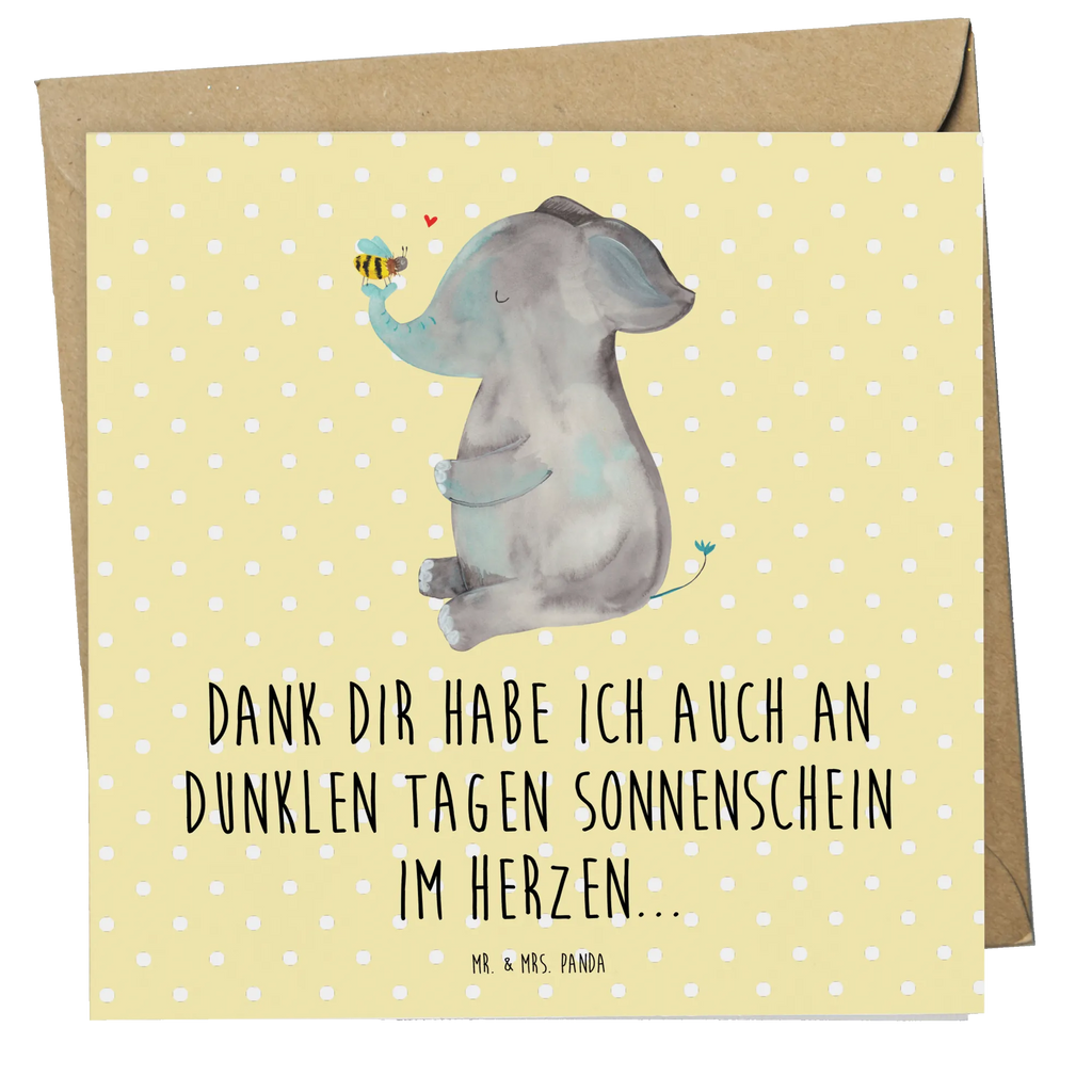 Deluxe Card elephant bee Klappkarte, Glückwunschkarte, Grußkarte, faltkarte, doppelkarte, anlasskarte, Tiere, Lustige Sprüche, Tiermotive, Gute Laune, Liebesspruch, Jahrestag, Hochzeitsgeschenk, Biene, Liebesbeweis, Liebe, Heiratsantrag, Elefant, Liebesgeschenk