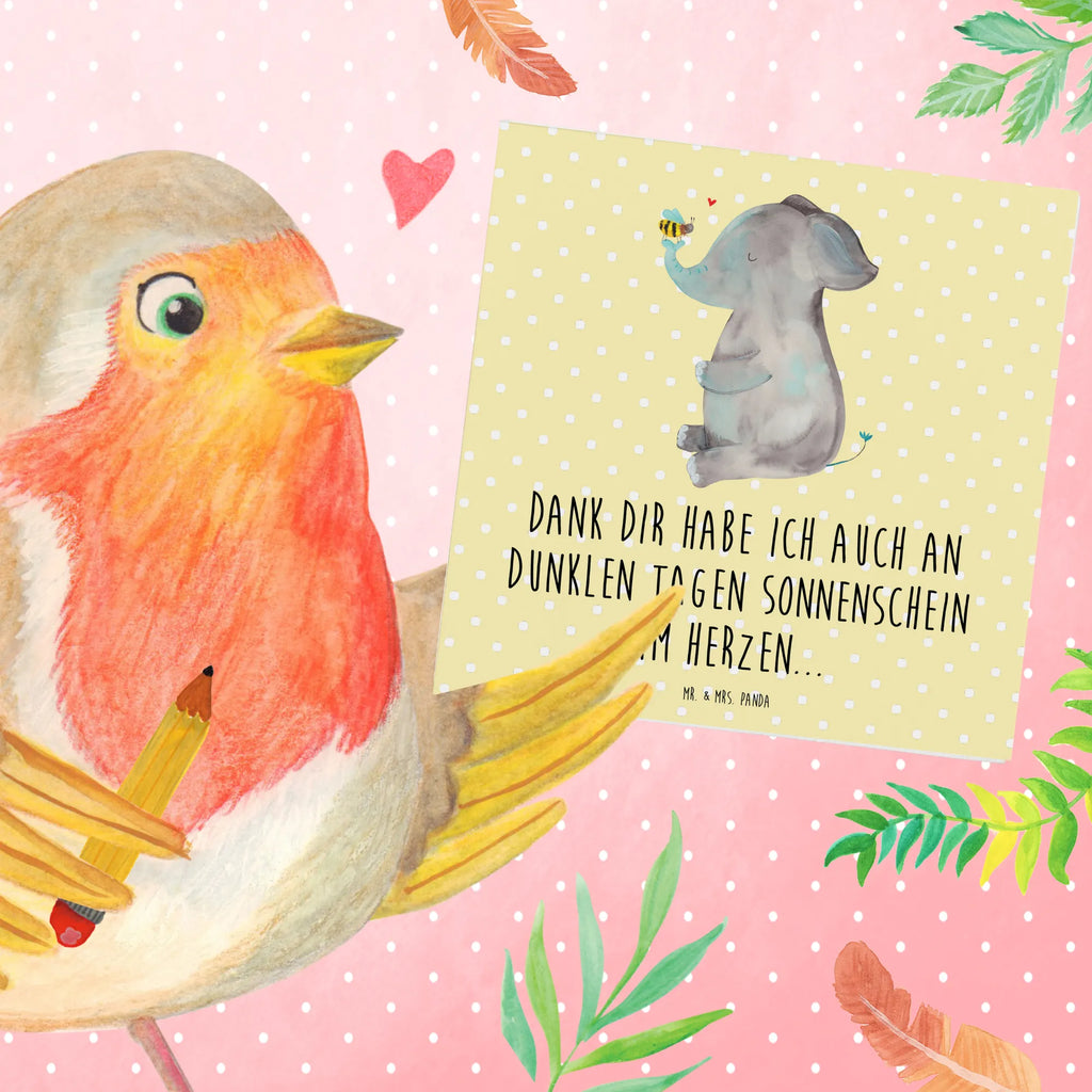 Deluxe Card elephant bee Klappkarte, Glückwunschkarte, Grußkarte, faltkarte, doppelkarte, anlasskarte, Tiere, Lustige Sprüche, Tiermotive, Gute Laune, Liebesspruch, Jahrestag, Hochzeitsgeschenk, Biene, Liebesbeweis, Liebe, Heiratsantrag, Elefant, Liebesgeschenk