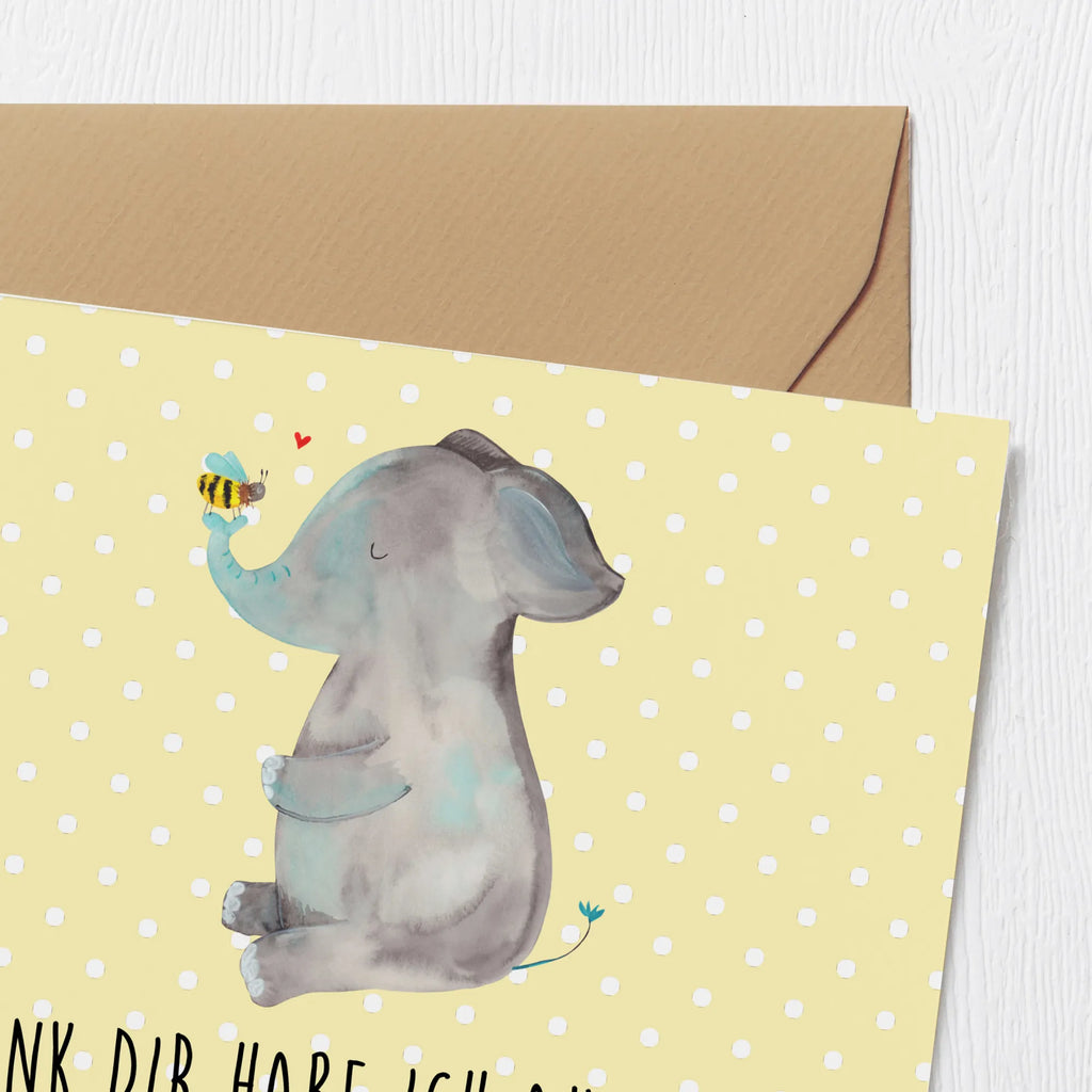 Deluxe Card elephant bee Klappkarte, Glückwunschkarte, Grußkarte, faltkarte, doppelkarte, anlasskarte, Tiere, Lustige Sprüche, Tiermotive, Gute Laune, Liebesspruch, Jahrestag, Hochzeitsgeschenk, Biene, Liebesbeweis, Liebe, Heiratsantrag, Elefant, Liebesgeschenk