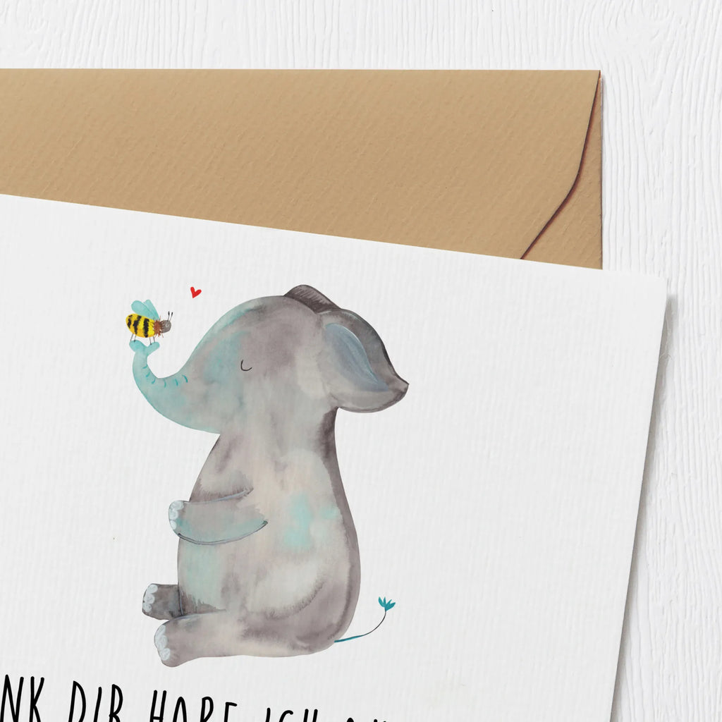 Deluxe Card elephant bee Klappkarte, Glückwunschkarte, Grußkarte, faltkarte, doppelkarte, anlasskarte, Tiere, Lustige Sprüche, Tiermotive, Gute Laune, Liebesspruch, Jahrestag, Hochzeitsgeschenk, Biene, Liebesbeweis, Liebe, Heiratsantrag, Elefant, Liebesgeschenk