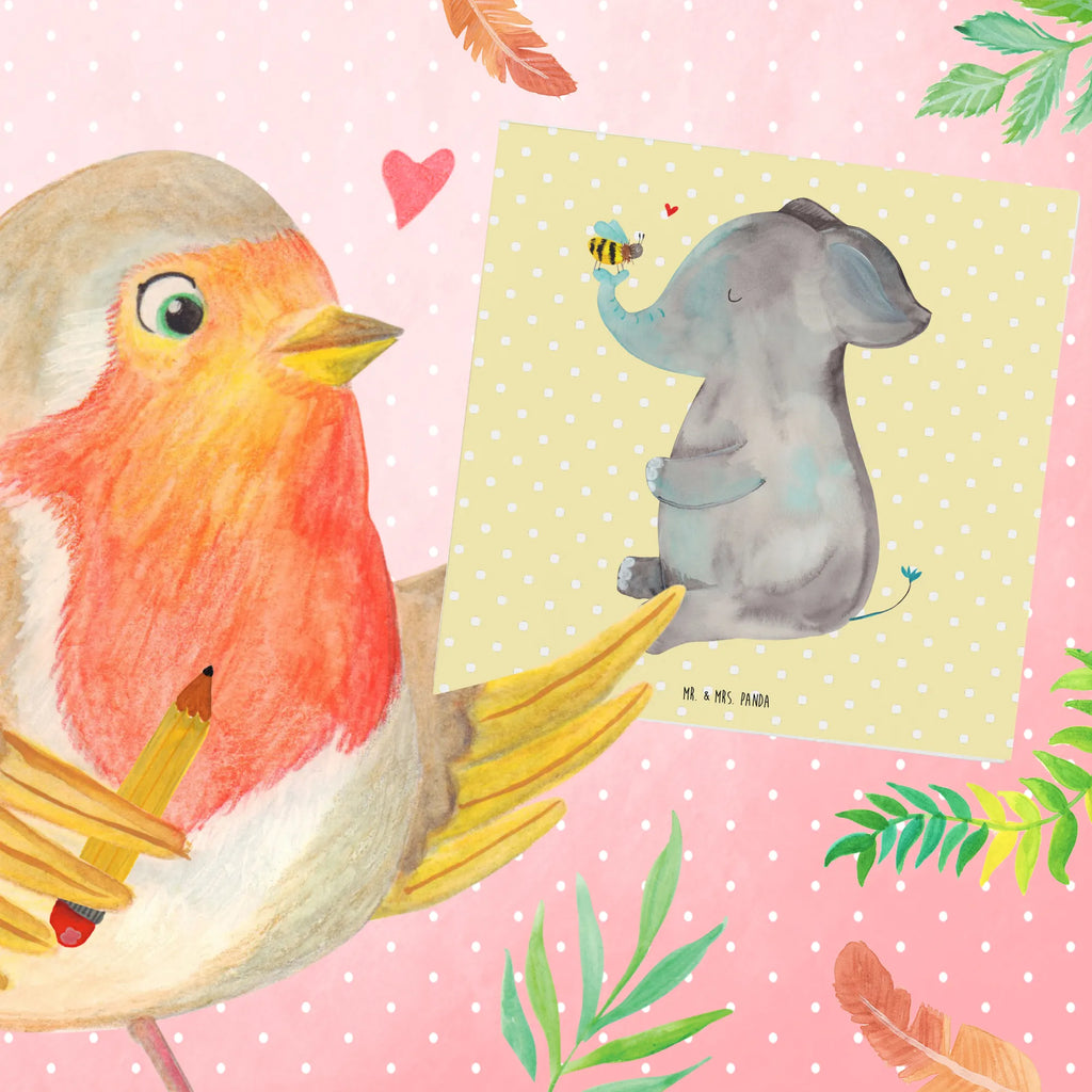 Deluxe Card elephant bee Klappkarte, Glückwunschkarte, Grußkarte, faltkarte, doppelkarte, anlasskarte, Tiere, Lustige Sprüche, Tiermotive, Gute Laune, Liebesspruch, Jahrestag, Hochzeitsgeschenk, Biene, Liebesbeweis, Liebe, Heiratsantrag, Elefant, Liebesgeschenk