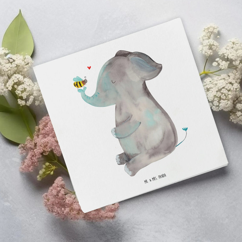 Deluxe Card elephant bee Klappkarte, Glückwunschkarte, Grußkarte, faltkarte, doppelkarte, anlasskarte, Tiere, Lustige Sprüche, Tiermotive, Gute Laune, Liebesspruch, Jahrestag, Hochzeitsgeschenk, Biene, Liebesbeweis, Liebe, Heiratsantrag, Elefant, Liebesgeschenk