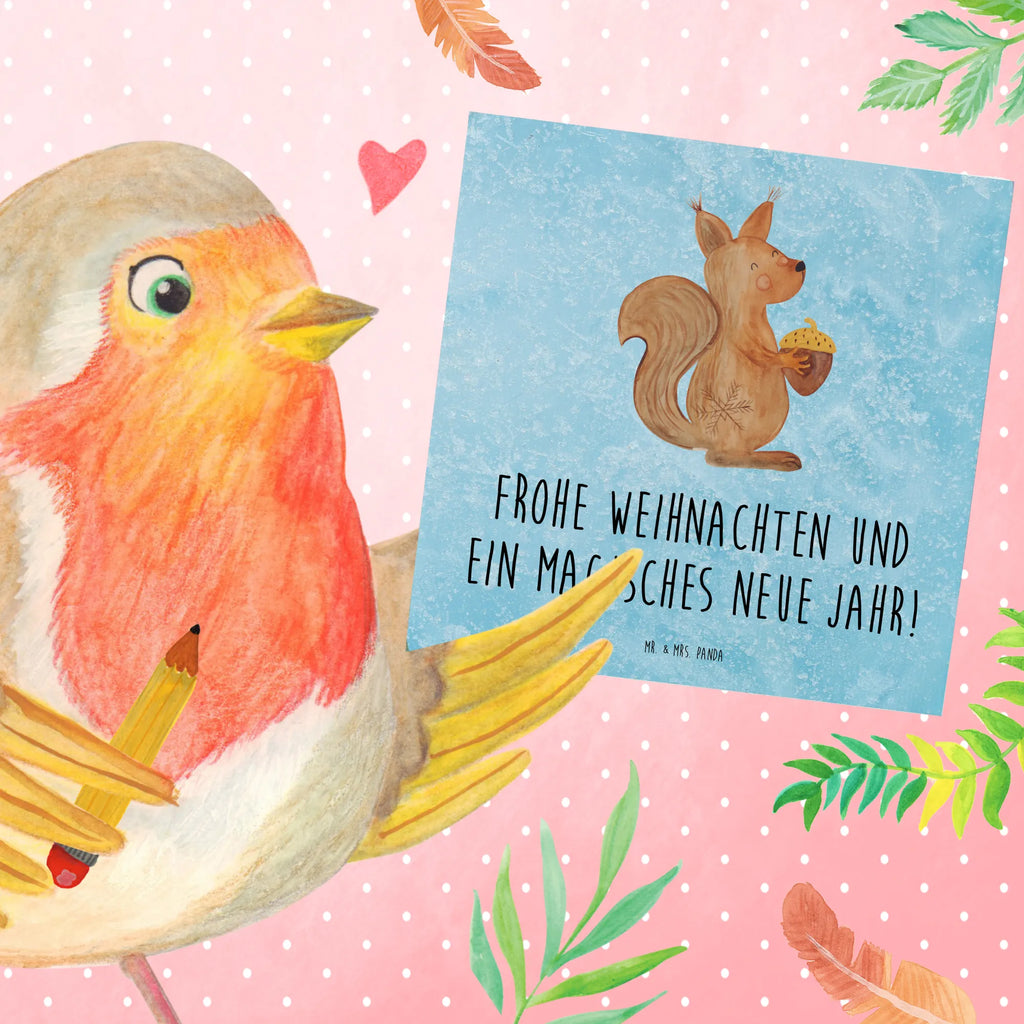 Deluxe Card Squirrel Christmas Hochwertige Klappkarte, Grußkarte, Geburtstagskarte, Einladungskarte, Hochwertige Grußkarte, Karte, Klappkarte, Glückwunschkarte, Hochzeitskarte, Winter, Weihnachten, Weihnachtsdeko, Nikolaus, Advent, Heiligabend, Wintermotiv, Neujahr, Frohes neues Jahr, Vogel, Frohe Weihnachten, Guten Rutsch, Weihnachtsgruß, Weihnachtsmotiv