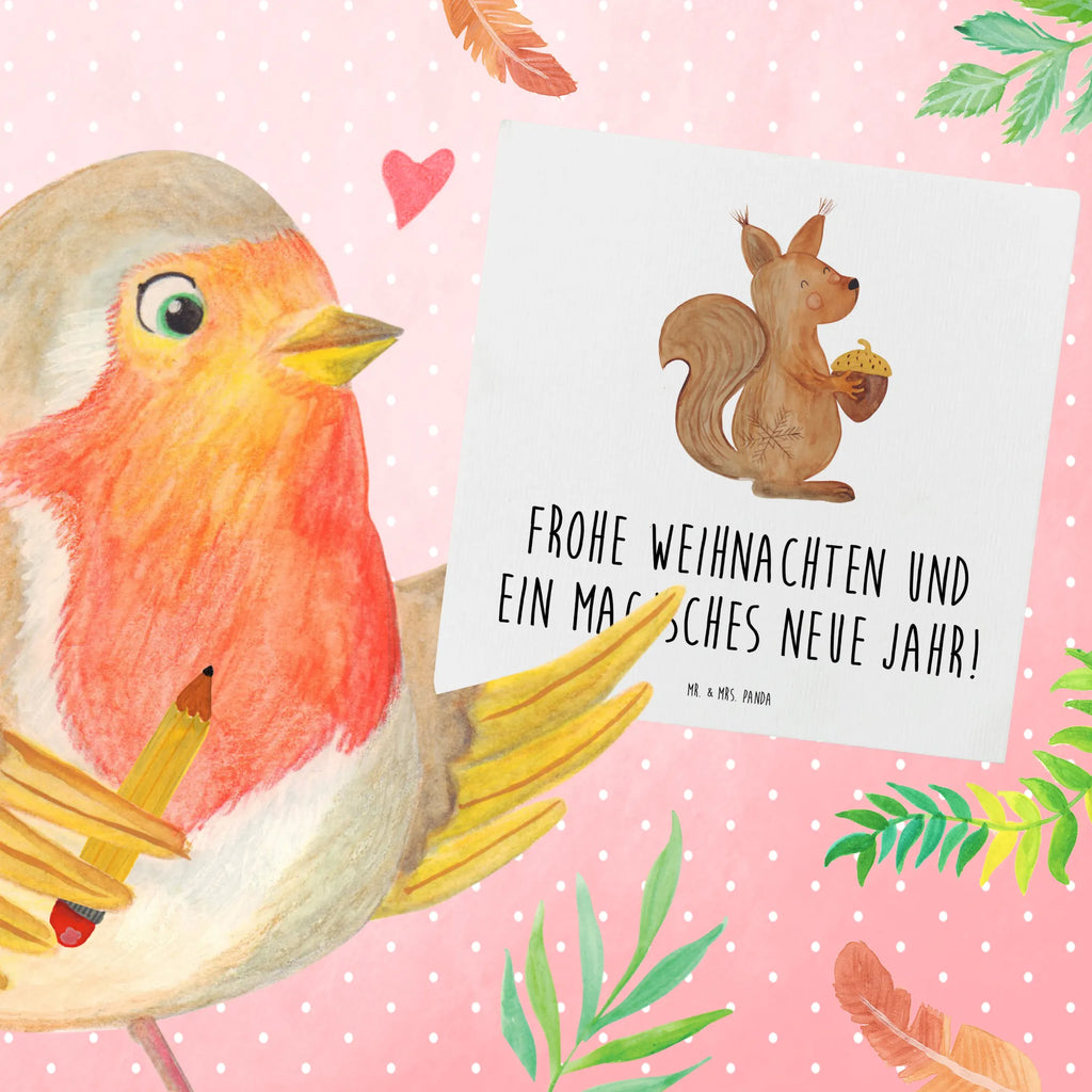 Deluxe Card Squirrel Christmas Hochwertige Klappkarte, Grußkarte, Geburtstagskarte, Einladungskarte, Hochwertige Grußkarte, Karte, Klappkarte, Glückwunschkarte, Hochzeitskarte, Winter, Weihnachten, Weihnachtsdeko, Nikolaus, Advent, Heiligabend, Wintermotiv, Neujahr, Frohes neues Jahr, Vogel, Frohe Weihnachten, Guten Rutsch, Weihnachtsgruß, Weihnachtsmotiv