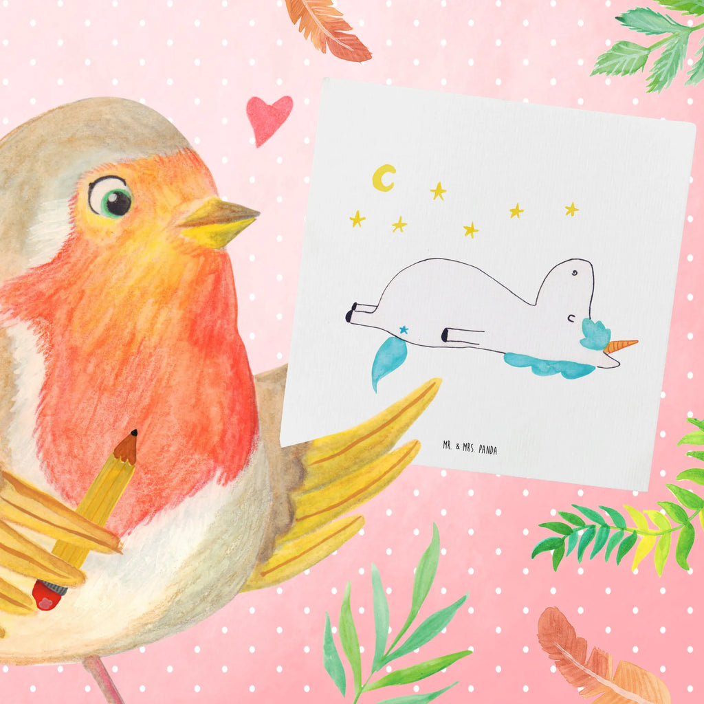 Deluxe Karte Einhorn Sternenhimmel doppelkarte, anlasskarte, Klappkarte, faltkarte, Grußkarte, Glückwunschkarte, Unicorn, Einhorn, Einhörner, Einhorn Deko, Sternenhimmel, Sterne, Dachschaden, Verrückt