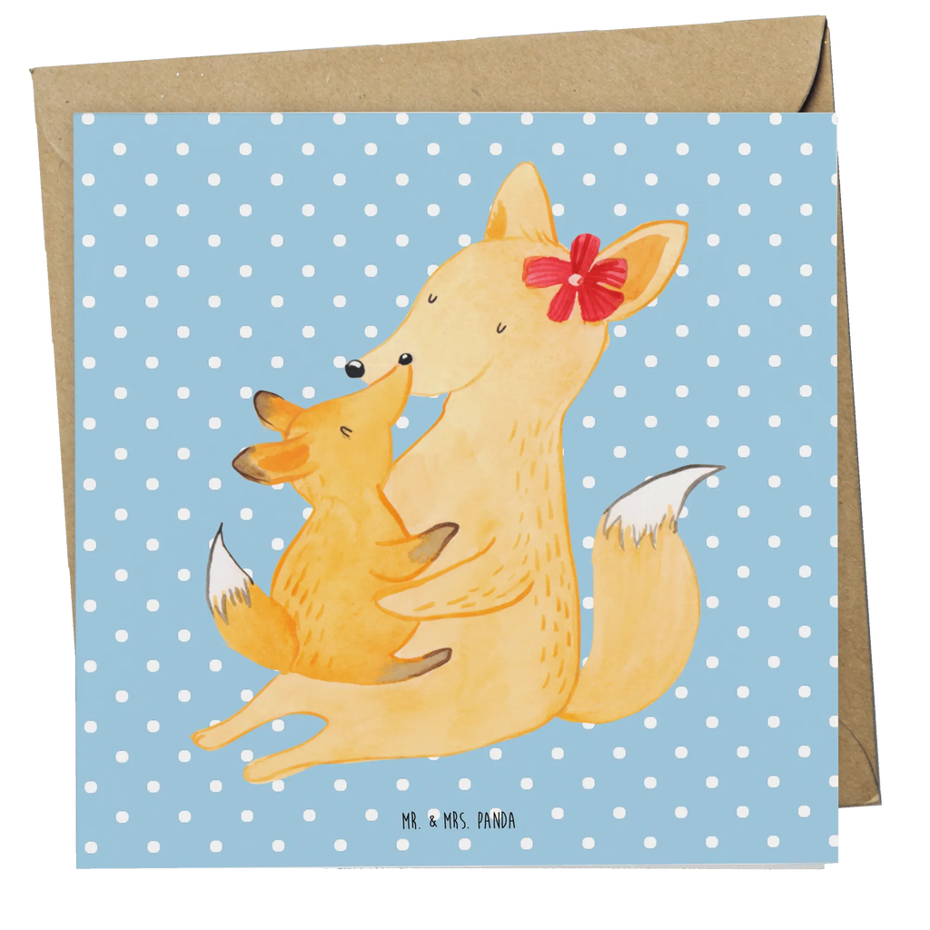 Deluxe Card Fox mummy Geburtstagskarte, Glückwunschkarte, Hochwertige Klappkarte, Karte, Grußkarte, Einladungskarte, Hochzeitskarte, Klappkarte, Hochwertige Grußkarte, Familie, Vatertag, Muttertag, Bruder, Schwester, Mama, Papa, Oma, Opa, Lieblingstochter, Beste Tochter, Tochter, Mutter, Geschenk