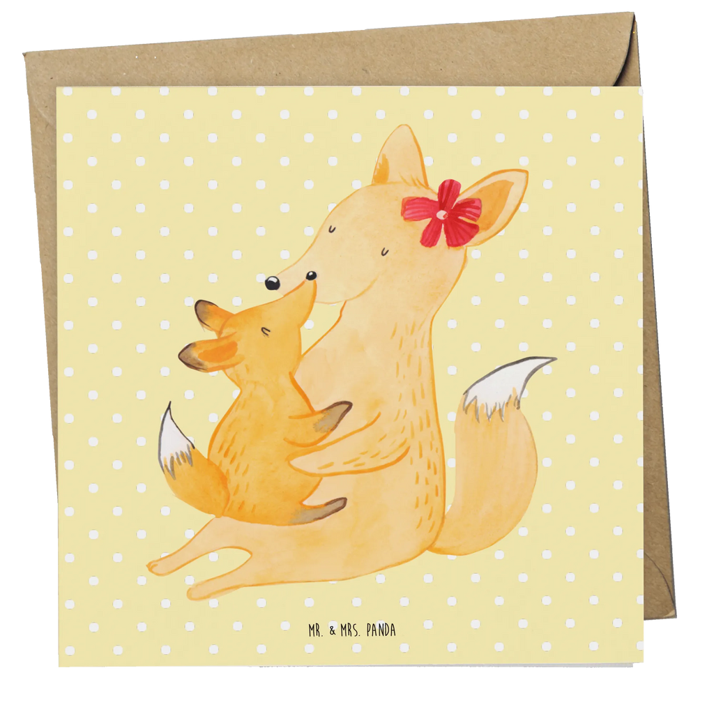 Deluxe Card Fox mummy Geburtstagskarte, Glückwunschkarte, Hochwertige Klappkarte, Karte, Grußkarte, Einladungskarte, Hochzeitskarte, Klappkarte, Hochwertige Grußkarte, Familie, Vatertag, Muttertag, Bruder, Schwester, Mama, Papa, Oma, Opa, Lieblingstochter, Beste Tochter, Tochter, Mutter, Geschenk
