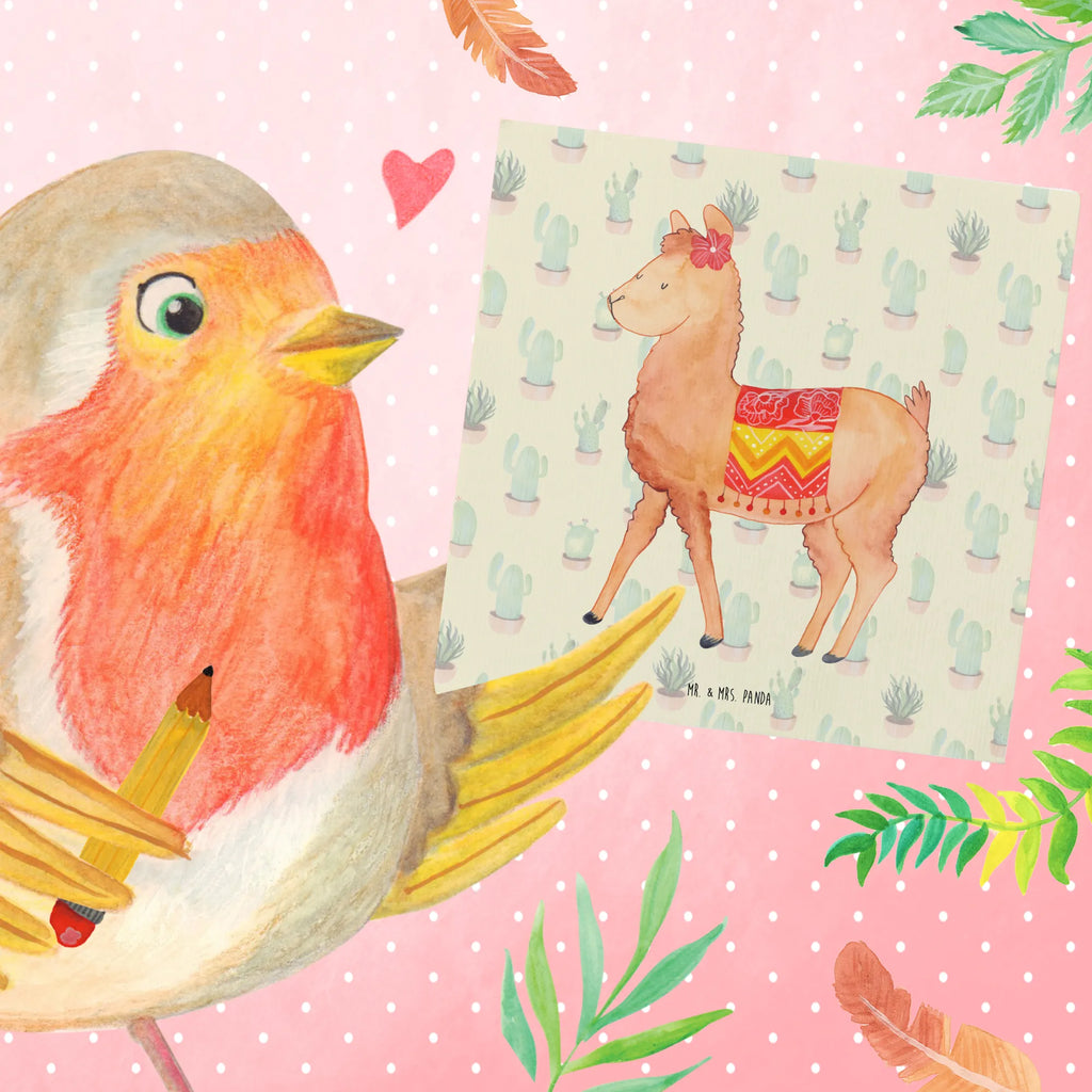 Deluxe Karte Alpaka Stolz Grußkarte, Klappkarte, faltkarte, Glückwunschkarte, doppelkarte, anlasskarte, Alpaka, Lama