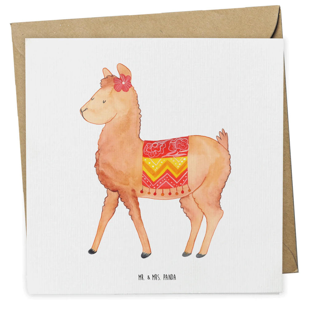 Deluxe Karte Alpaka Stolz Grußkarte, Klappkarte, faltkarte, Glückwunschkarte, doppelkarte, anlasskarte, Alpaka, Lama