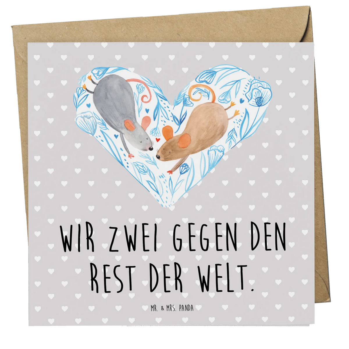 Deluxe Karte Mäuse Herz doppelkarte, Glückwunschkarte, Klappkarte, Grußkarte, faltkarte, anlasskarte, Heiratsantrag, Jahrestag, Ehemann, Hocheitstag, Liebe, Freundin, Liebesgeschenk, Verlobung, Partner, Ehefrau, Freund, Heiraten, Liebesbeweis, Maus, Lieblingsmensch, Hochzeit, Love, Liebesbotschaft, Gemeinsamkeit, Geschenk für Zwei, Mäuse