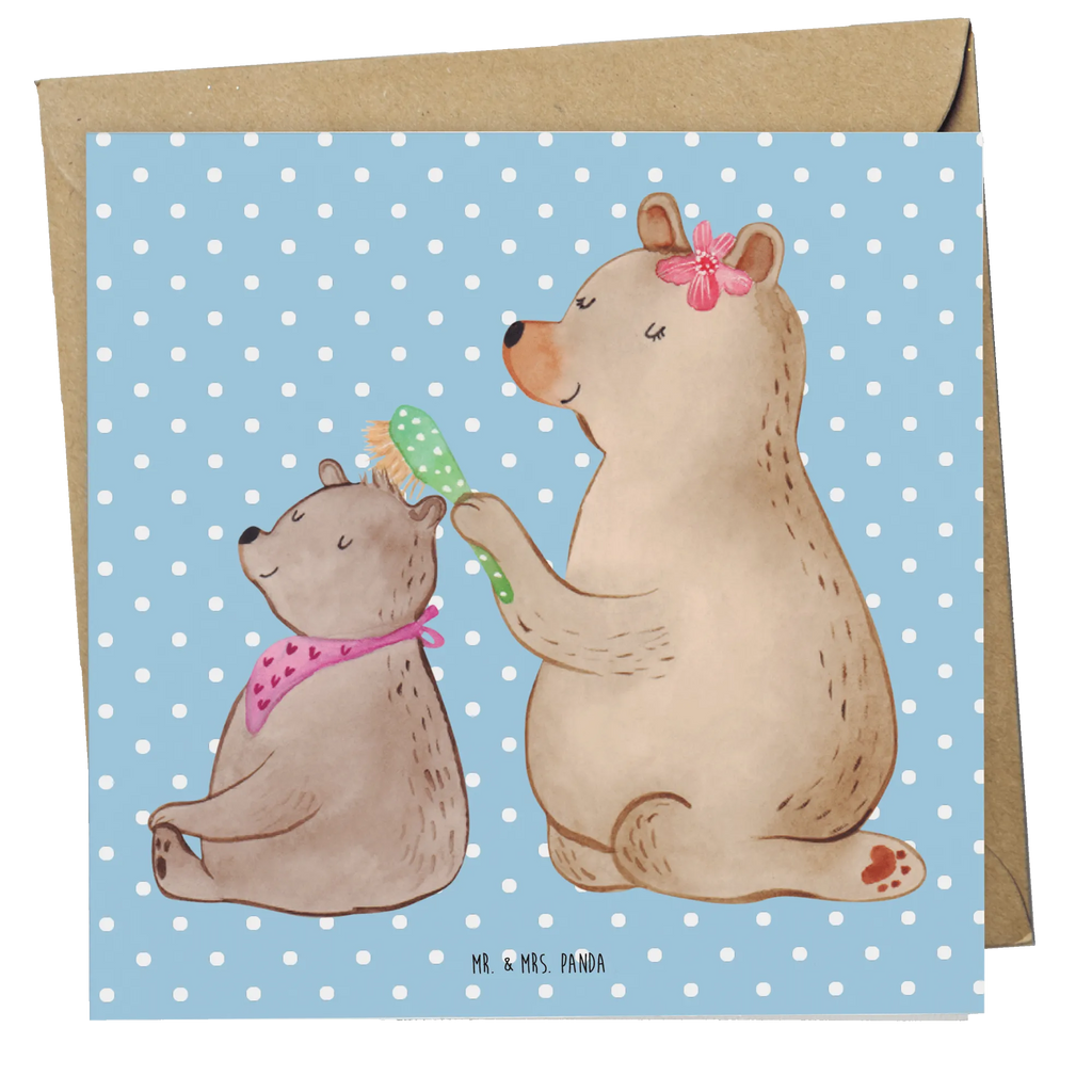 Deluxe Karte Bär Kind Karte, Hochwertige Grußkarte, Klappkarte, Geburtstagskarte, Grußkarte, Glückwunschkarte, Hochwertige Klappkarte, Einladungskarte, Hochzeitskarte, Familie, Vatertag, Muttertag, Bruder, Schwester, Mama, Papa, Oma, Opa, Mutter, Geschenk, Mutti