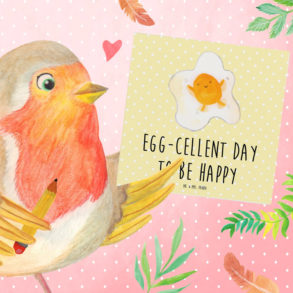 Deluxe Karte Spiegelei Ei faltkarte, Glückwunschkarte, Klappkarte, Grußkarte, doppelkarte, Lustige Sprüche, Gute Laune, Tiere, Tiermotive, Ei, Tag, Liebe, Glücklich, Spiegelei, Schön