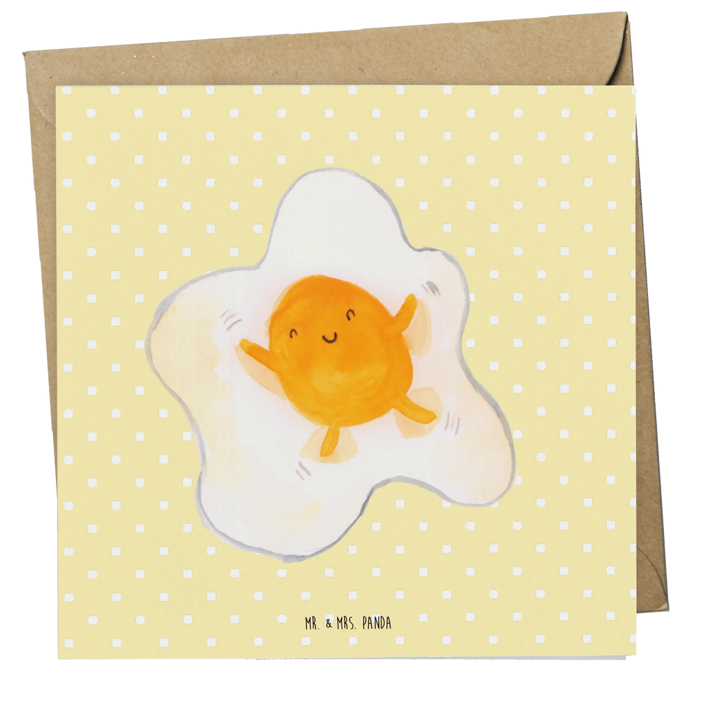 Deluxe Karte Spiegelei Ei faltkarte, Glückwunschkarte, Klappkarte, Grußkarte, doppelkarte, Lustige Sprüche, Gute Laune, Tiere, Tiermotive, Ei, Tag, Liebe, Glücklich, Spiegelei, Schön