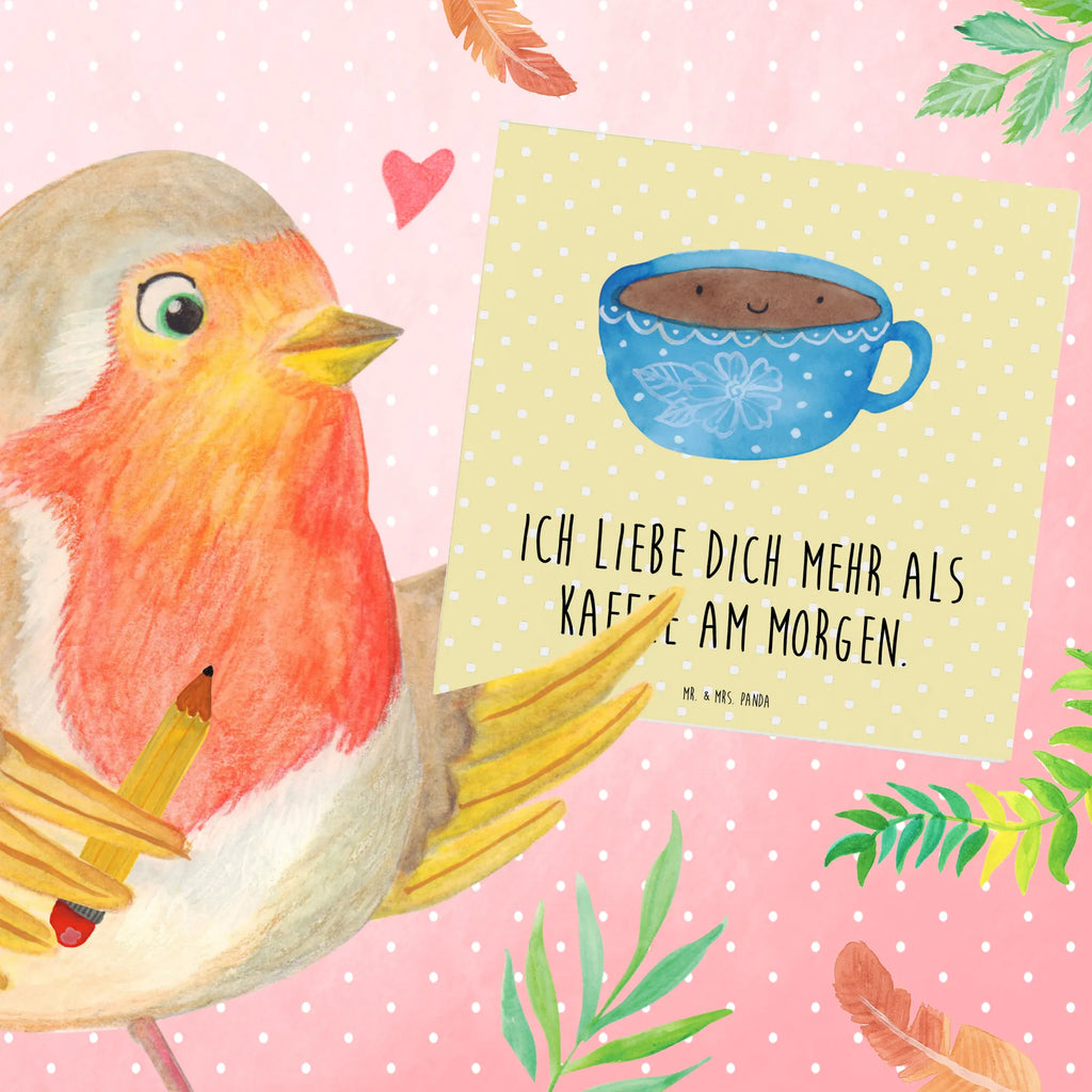 Deluxe Card Coffee Cup faltkarte, doppelkarte, anlasskarte, Grußkarte, Glückwunschkarte, Klappkarte, Tiermotive, Gute Laune, Tiere, Lustige Sprüche, Liebe, Genuss, Tasse, Geschmack, Glücklich, Kaffee