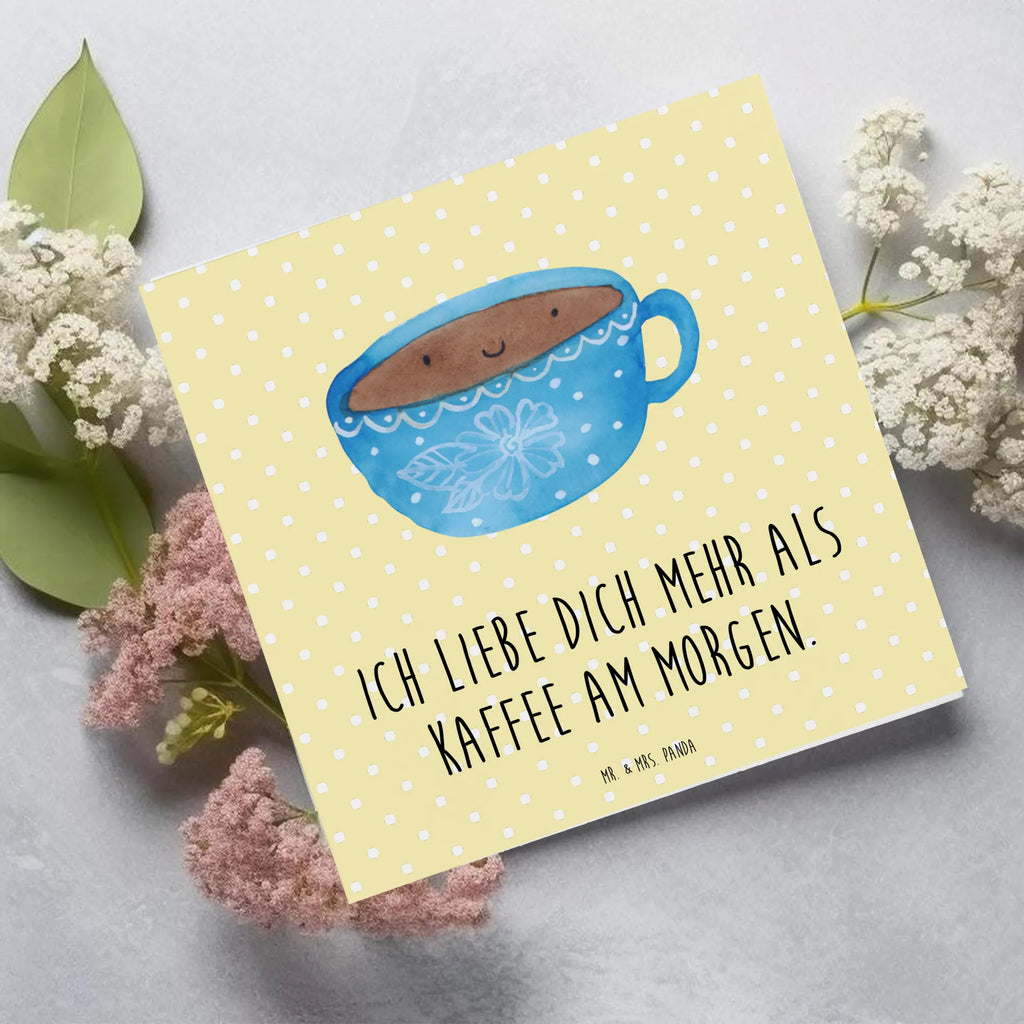 Deluxe Card Coffee Cup faltkarte, doppelkarte, anlasskarte, Grußkarte, Glückwunschkarte, Klappkarte, Tiermotive, Gute Laune, Tiere, Lustige Sprüche, Liebe, Genuss, Tasse, Geschmack, Glücklich, Kaffee