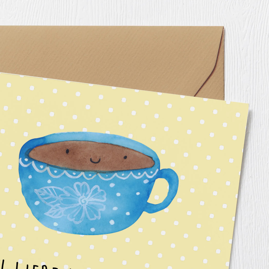 Deluxe Card Coffee Cup faltkarte, doppelkarte, anlasskarte, Grußkarte, Glückwunschkarte, Klappkarte, Tiermotive, Gute Laune, Tiere, Lustige Sprüche, Liebe, Genuss, Tasse, Geschmack, Glücklich, Kaffee