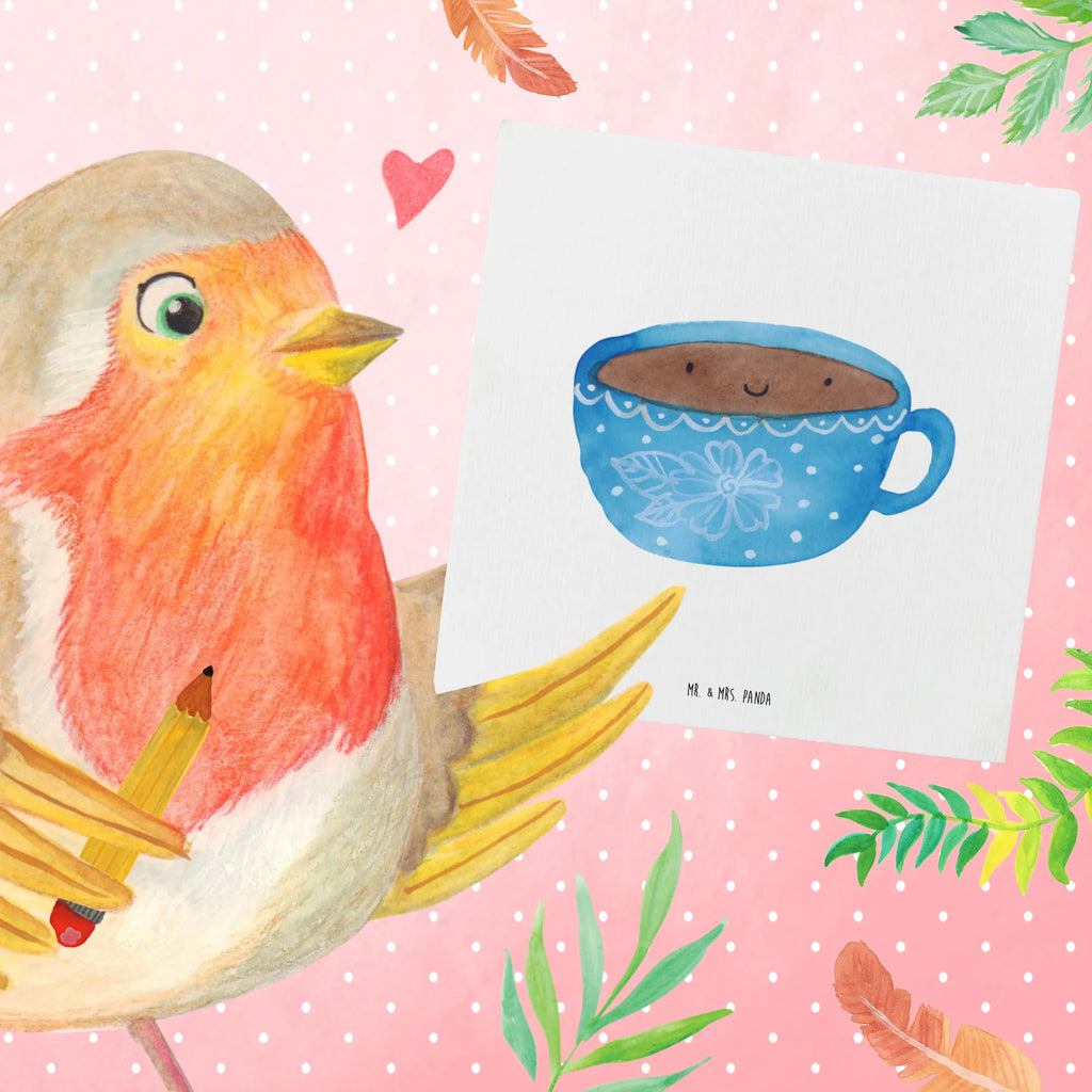 Deluxe Card Coffee Cup faltkarte, doppelkarte, anlasskarte, Grußkarte, Glückwunschkarte, Klappkarte, Tiermotive, Gute Laune, Tiere, Lustige Sprüche, Liebe, Genuss, Tasse, Geschmack, Glücklich, Kaffee