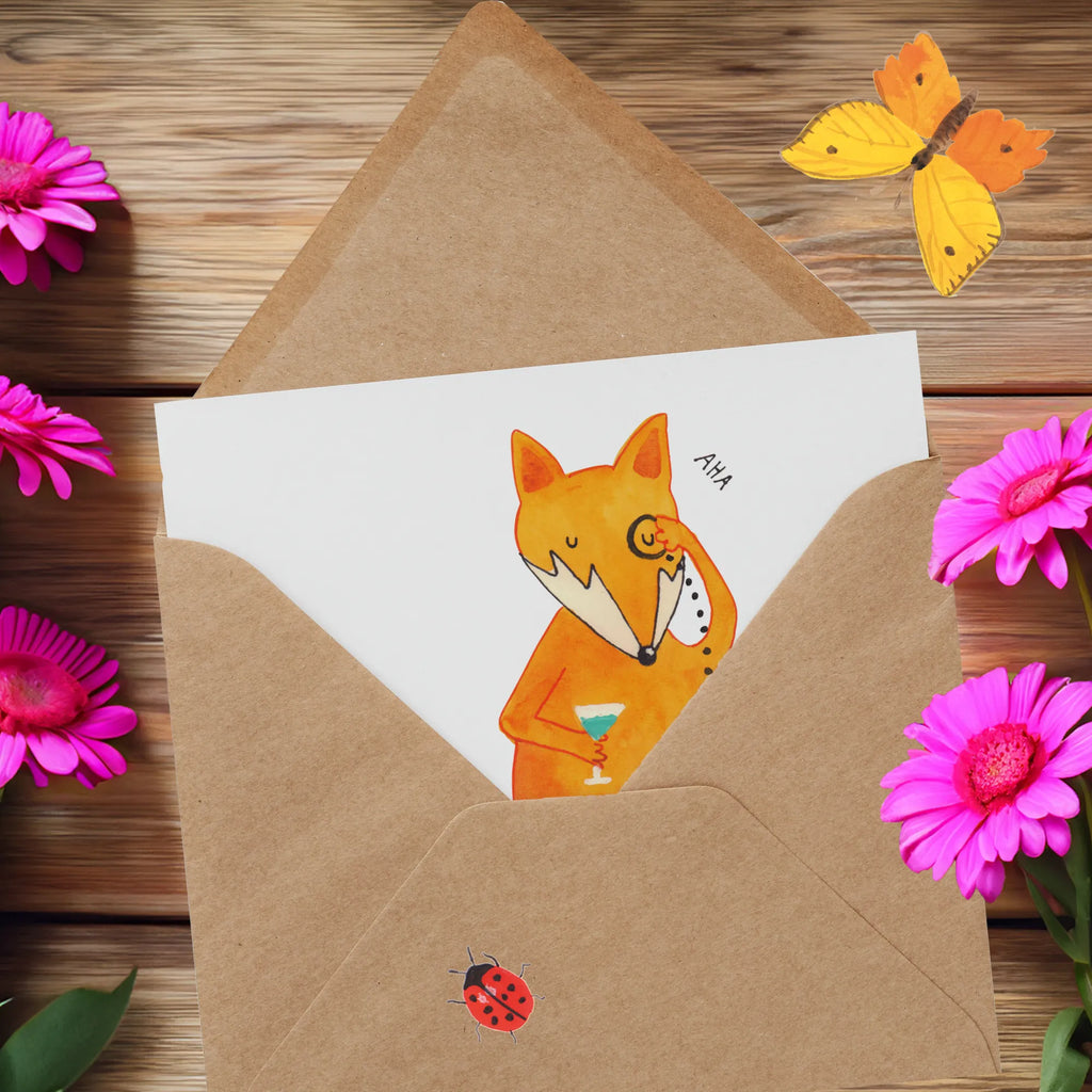 Deluxe Card Fox lord Hochwertige Grußkarte, Karte, Hochzeitskarte, Einladungskarte, Glückwunschkarte, Geburtstagskarte, Klappkarte, Grußkarte, Hochwertige Klappkarte, Fuchs, Liebeskummer Geschenk, tröstende Worte, Spruch lustig, Füchse, Motivation Spruch, Problemlösung