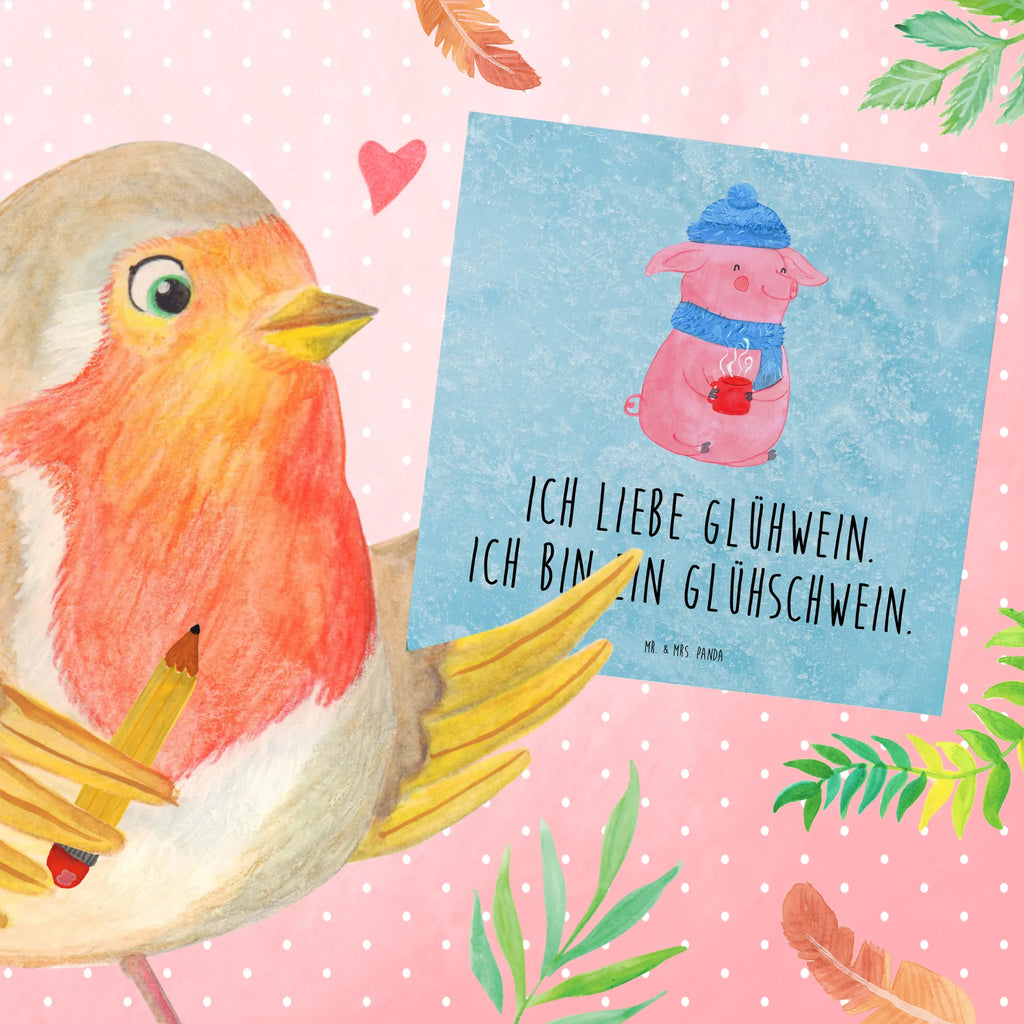 Deluxe Karte Schwein Glühwein Geburtstagskarte, Hochzeitskarte, Klappkarte, Hochwertige Grußkarte, Einladungskarte, Glückwunschkarte, Hochwertige Klappkarte, Karte, Grußkarte, Winter, Weihnachten, Weihnachtsdeko, Nikolaus, Advent, Heiligabend, Wintermotiv, Glühwein, Weihnachtsmarkt, Glühschwein, Punsch