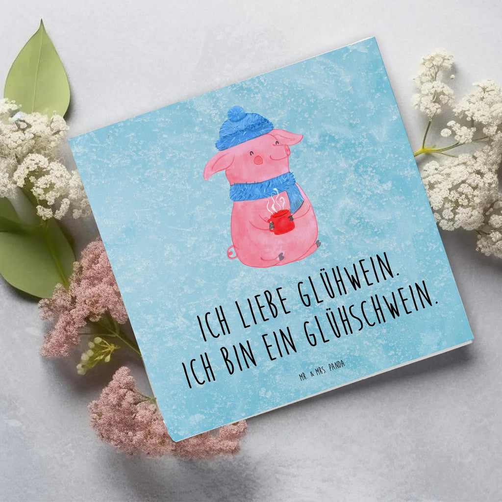 Deluxe Karte Schwein Glühwein Geburtstagskarte, Hochzeitskarte, Klappkarte, Hochwertige Grußkarte, Einladungskarte, Glückwunschkarte, Hochwertige Klappkarte, Karte, Grußkarte, Winter, Weihnachten, Weihnachtsdeko, Nikolaus, Advent, Heiligabend, Wintermotiv, Glühwein, Weihnachtsmarkt, Glühschwein, Punsch