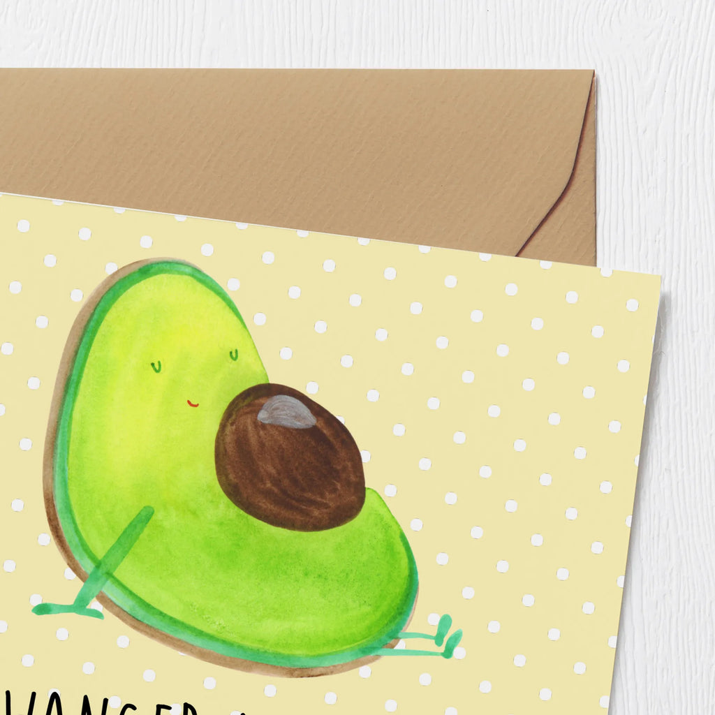 Deluxe Karte Avocado Schwangerschaft Hochzeitskarte, Karte, Einladungskarte, Glückwunschkarte, Klappkarte, Hochwertige Grußkarte, Grußkarte, Geburtstagskarte, Hochwertige Klappkarte, Avocado, Veggie, Vegan, Gesund, schwanger, Babyshower, Schwangerschaft, Babyparty