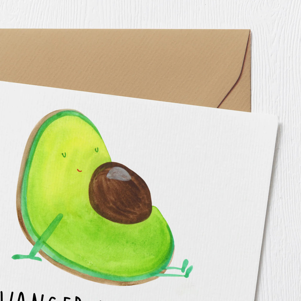Deluxe Karte Avocado Schwangerschaft Hochzeitskarte, Karte, Einladungskarte, Glückwunschkarte, Klappkarte, Hochwertige Grußkarte, Grußkarte, Geburtstagskarte, Hochwertige Klappkarte, Avocado, Veggie, Vegan, Gesund, schwanger, Babyshower, Schwangerschaft, Babyparty