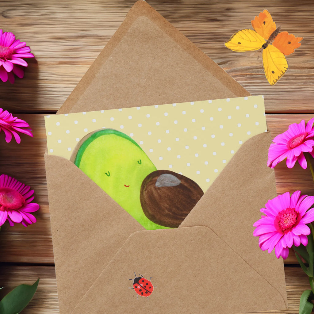 Deluxe Karte Avocado Schwangerschaft Hochzeitskarte, Karte, Einladungskarte, Glückwunschkarte, Klappkarte, Hochwertige Grußkarte, Grußkarte, Geburtstagskarte, Hochwertige Klappkarte, Avocado, Veggie, Vegan, Gesund, schwanger, Babyshower, Schwangerschaft, Babyparty