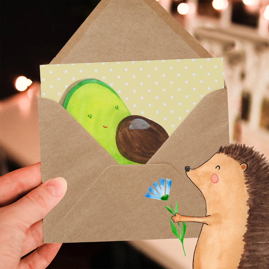 Deluxe Karte Avocado Schwangerschaft Hochzeitskarte, Karte, Einladungskarte, Glückwunschkarte, Klappkarte, Hochwertige Grußkarte, Grußkarte, Geburtstagskarte, Hochwertige Klappkarte, Avocado, Veggie, Vegan, Gesund, schwanger, Babyshower, Schwangerschaft, Babyparty