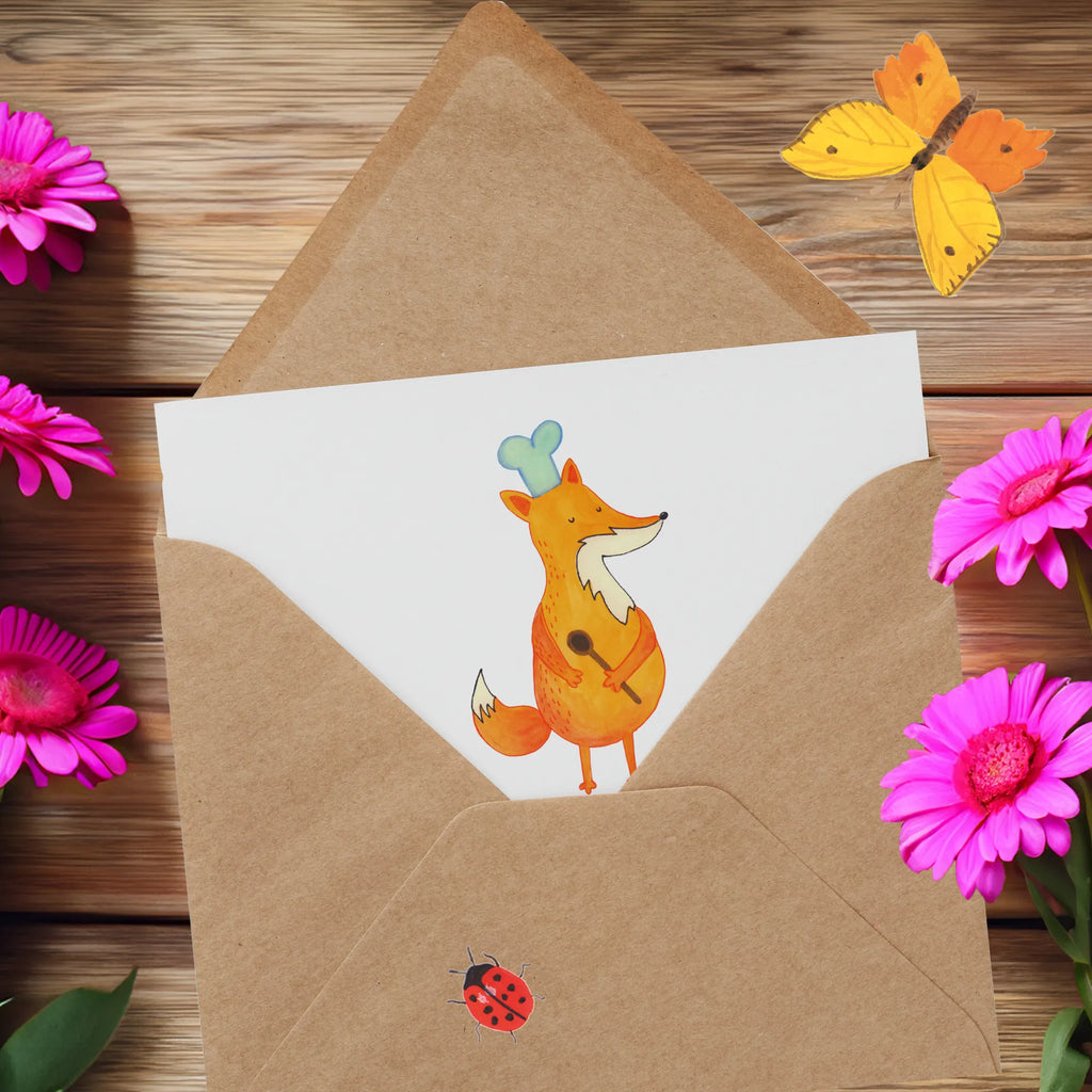 Deluxe Card Fox A cook Karte, Einladungskarte, Glückwunschkarte, Grußkarte, Hochzeitskarte, Klappkarte, Geburtstagskarte, Hochwertige Grußkarte, Hochwertige Klappkarte, Fuchs, Party Spruch, Küche Spruch, Küche Deko, Füchse, Köche, Koch Geschenk, Bäcker, Spruch lustig, witzig