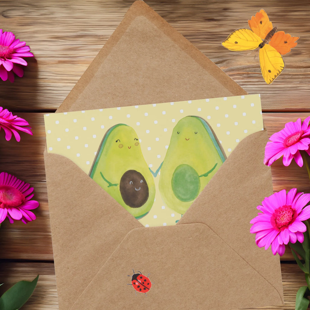 Deluxe Karte Avocado Pärchen Karte, Einladungskarte, Hochwertige Grußkarte, Klappkarte, Geburtstagskarte, Hochzeitskarte, Hochwertige Klappkarte, Grußkarte, Glückwunschkarte, Avocado, Veggie, Vegan, Gesund, Kinder, Schwangerschaft, Hochzeit, Avocuddle, Avocados, Babyshower, Babyparty, Geburt, Liebe, Familie