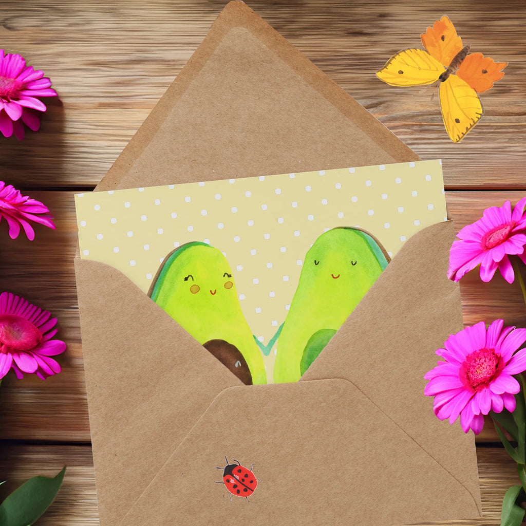 Deluxe Karte Avocado Pärchen Karte, Einladungskarte, Hochwertige Grußkarte, Klappkarte, Geburtstagskarte, Hochzeitskarte, Hochwertige Klappkarte, Grußkarte, Glückwunschkarte, Avocado, Veggie, Vegan, Gesund, Kinder, Schwangerschaft, Hochzeit, Avocuddle, Avocados, Babyshower, Babyparty, Geburt, Liebe, Familie