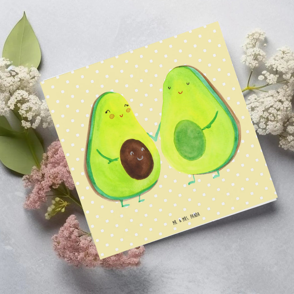 Deluxe Karte Avocado Pärchen Karte, Einladungskarte, Hochwertige Grußkarte, Klappkarte, Geburtstagskarte, Hochzeitskarte, Hochwertige Klappkarte, Grußkarte, Glückwunschkarte, Avocado, Veggie, Vegan, Gesund, Kinder, Schwangerschaft, Hochzeit, Avocuddle, Avocados, Babyshower, Babyparty, Geburt, Liebe, Familie