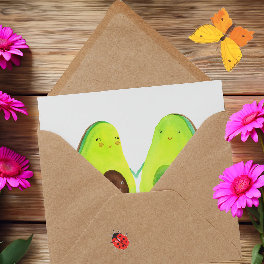 Deluxe Karte Avocado Pärchen Karte, Einladungskarte, Hochwertige Grußkarte, Klappkarte, Geburtstagskarte, Hochzeitskarte, Hochwertige Klappkarte, Grußkarte, Glückwunschkarte, Avocado, Veggie, Vegan, Gesund, Kinder, Schwangerschaft, Hochzeit, Avocuddle, Avocados, Babyshower, Babyparty, Geburt, Liebe, Familie