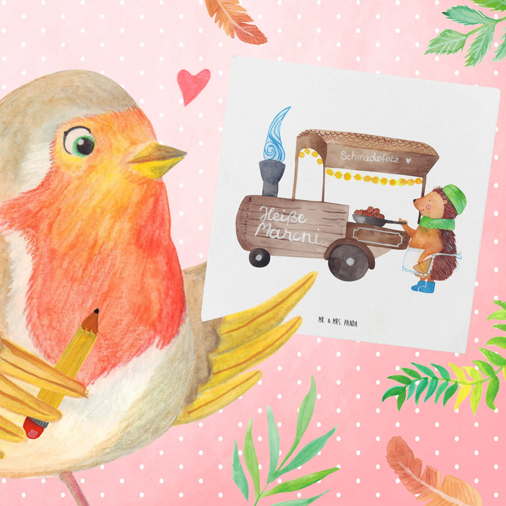 Deluxe Karte Igel Maronen Karte, Grußkarte, Einladungskarte, Hochwertige Grußkarte, Glückwunschkarte, Hochwertige Klappkarte, Hochzeitskarte, Geburtstagskarte, Klappkarte, Winter, Weihnachten, Weihnachtsdeko, Nikolaus, Advent, Heiligabend, Wintermotiv, Maronen, Duft, Kastanien, Weihnachtsmarkt