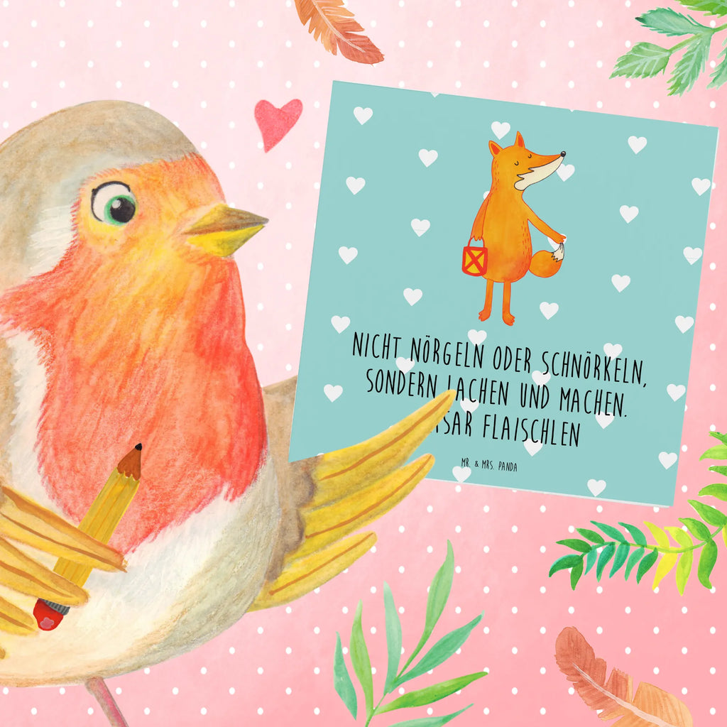 Deluxe Karte Fuchs Laterne Einladungskarte, Geburtstagskarte, Karte, Glückwunschkarte, Hochzeitskarte, Hochwertige Grußkarte, Grußkarte, Klappkarte, Hochwertige Klappkarte, Fuchs, Sankt Martin, Laternenumzug, Liebeskummer Spruch, Laterne, Spruch trösten, Aufmuntern, Füchse, Cäsar Otto Hugo Flaischlen