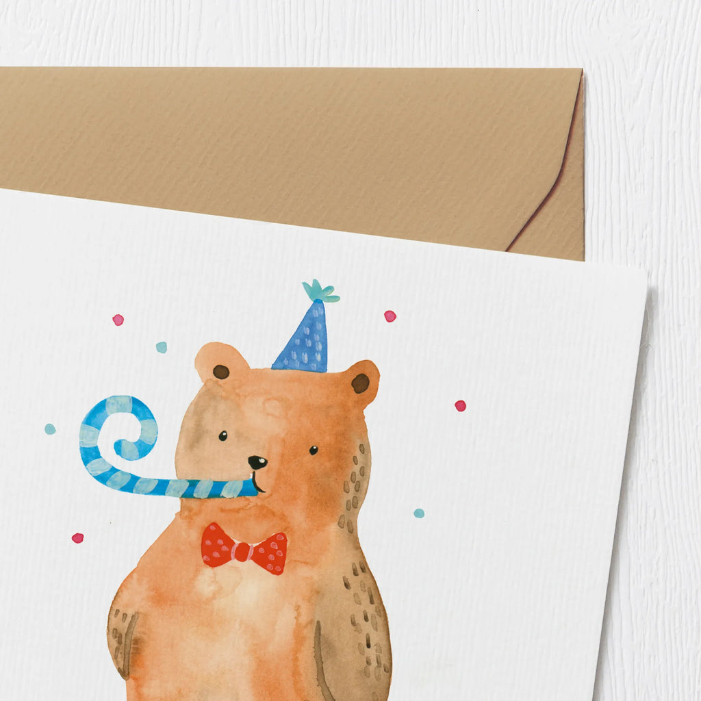 Deluxe Karte Bär Geburtstag Hochzeitskarte, Karte, Hochwertige Grußkarte, Einladungskarte, Hochwertige Klappkarte, Glückwunschkarte, Grußkarte, Klappkarte, Geburtstagskarte, Bär, Teddy, Teddybär, Alles Gute, Glückwunsch, Happy Birthday, Geburtstag