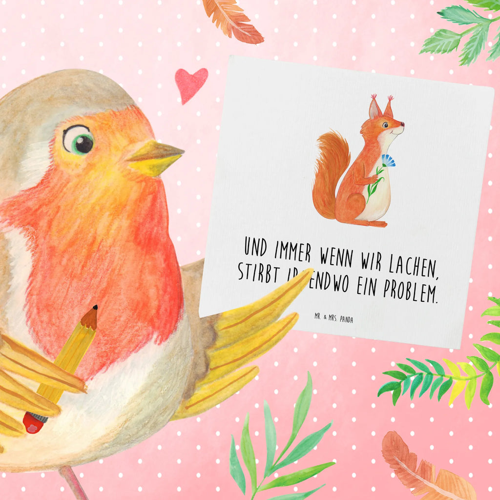 Deluxe Card Squirrel flower Einladungskarte, Geburtstagskarte, Glückwunschkarte, Hochzeitskarte, Karte, Grußkarte, Klappkarte, Hochwertige Grußkarte, Hochwertige Klappkarte, Tiermotive, Gute Laune, lustige Sprüche, Tiere, Spruch positiv, Lachen, Spaß, Eichhörnchen, Motivation Sprüche, Motivation Bilder, Eichhorn, glücklich Spruch, Spruch Deko