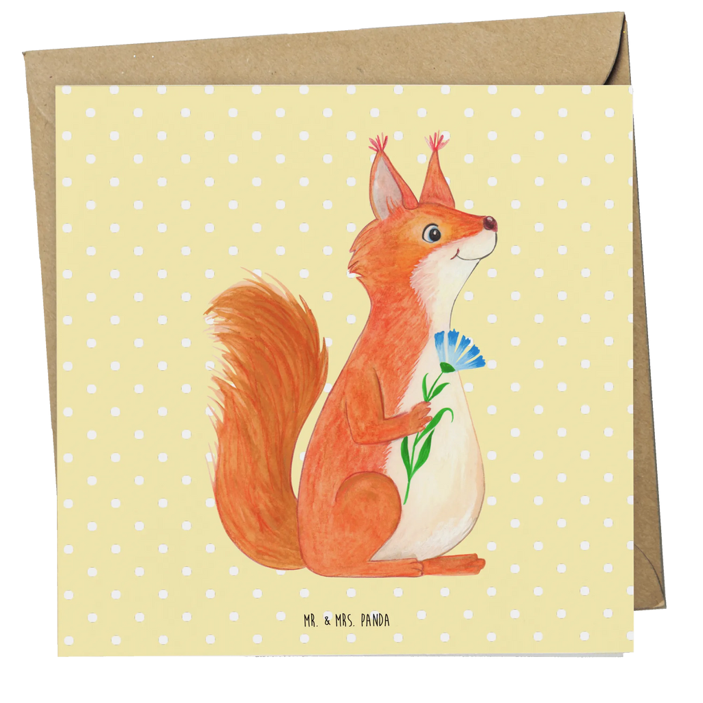 Deluxe Card Squirrel flower Einladungskarte, Geburtstagskarte, Glückwunschkarte, Hochzeitskarte, Karte, Grußkarte, Klappkarte, Hochwertige Grußkarte, Hochwertige Klappkarte, Tiermotive, Gute Laune, lustige Sprüche, Tiere, Spruch positiv, Lachen, Spaß, Eichhörnchen, Motivation Sprüche, Motivation Bilder, Eichhorn, glücklich Spruch, Spruch Deko