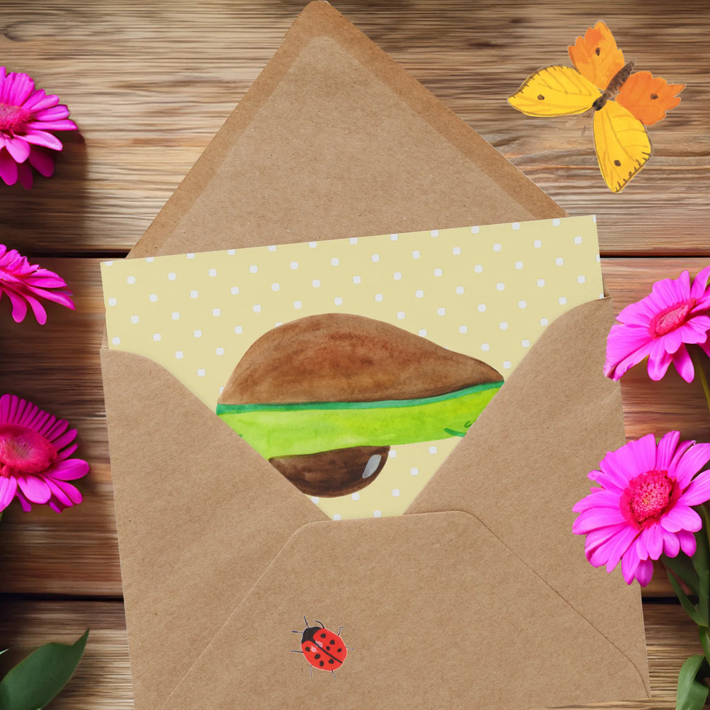 Deluxe Karte Avocado Yoga Einladungskarte, Geburtstagskarte, Glückwunschkarte, Hochzeitskarte, Hochwertige Grußkarte, Grußkarte, Karte, Klappkarte, Hochwertige Klappkarte, Avocado, Veggie, Vegan, Gesund, Avocado Yoga Vegan