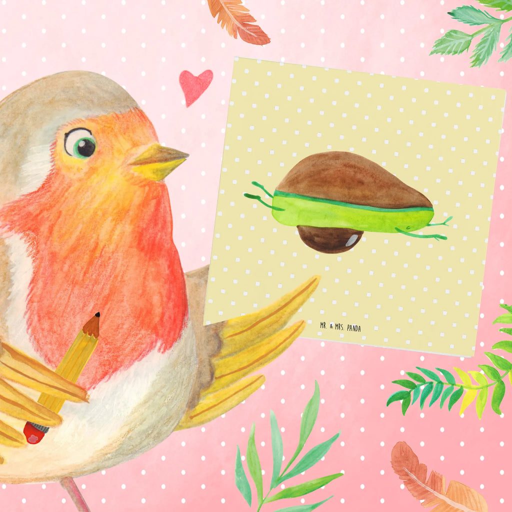 Deluxe Karte Avocado Yoga Einladungskarte, Geburtstagskarte, Glückwunschkarte, Hochzeitskarte, Hochwertige Grußkarte, Grußkarte, Karte, Klappkarte, Hochwertige Klappkarte, Avocado, Veggie, Vegan, Gesund, Avocado Yoga Vegan