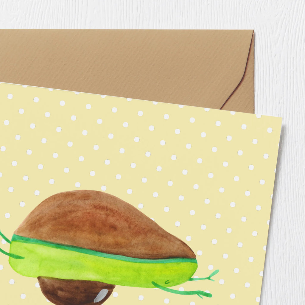 Deluxe Karte Avocado Yoga Einladungskarte, Geburtstagskarte, Glückwunschkarte, Hochzeitskarte, Hochwertige Grußkarte, Grußkarte, Karte, Klappkarte, Hochwertige Klappkarte, Avocado, Veggie, Vegan, Gesund, Avocado Yoga Vegan