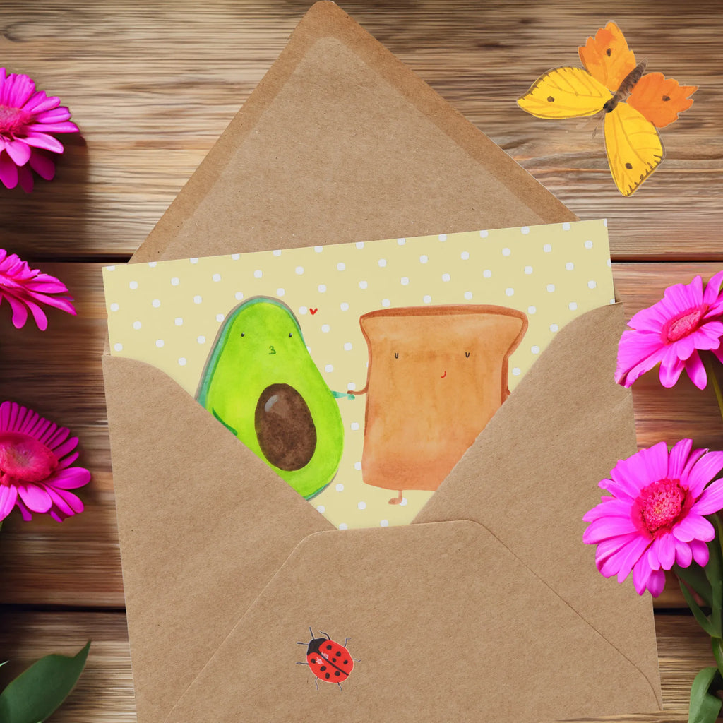 Deluxe Card avocado toast Glückwunschkarte, Karte, Einladungskarte, Klappkarte, Hochwertige Klappkarte, Hochwertige Grußkarte, Geburtstagskarte, Grußkarte, Hochzeitskarte, Avocado, Veggie, Vegan, Gesund, Freundin, Verlobungsparty, Hochzeitsgeschenk, Jahrestagsgeschenk, Freund, Toast, Pärchen, Jahrestag, Liebespaar, Hochzeit, Toastbrot, Verlobt