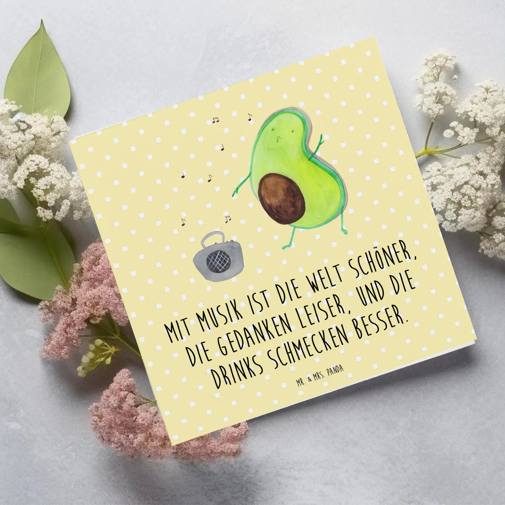 Deluxe Card avocado Dance Hochwertige Klappkarte, Karte, Hochzeitskarte, Einladungskarte, Geburtstagskarte, Grußkarte, Glückwunschkarte, Klappkarte, Hochwertige Grußkarte, Avocado, Veggie, Vegan, Gesund