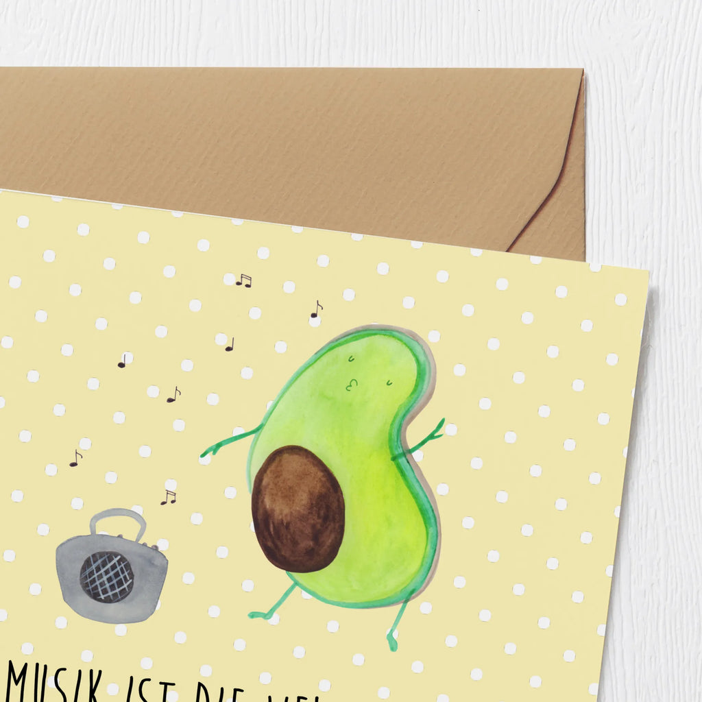 Deluxe Card avocado Dance Hochwertige Klappkarte, Karte, Hochzeitskarte, Einladungskarte, Geburtstagskarte, Grußkarte, Glückwunschkarte, Klappkarte, Hochwertige Grußkarte, Avocado, Veggie, Vegan, Gesund